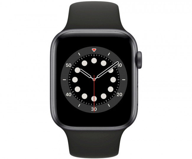 Apple Watch 6 44mm GPS Space Gray Aluminum Case w. Black Sport Band (M00H3) б/у